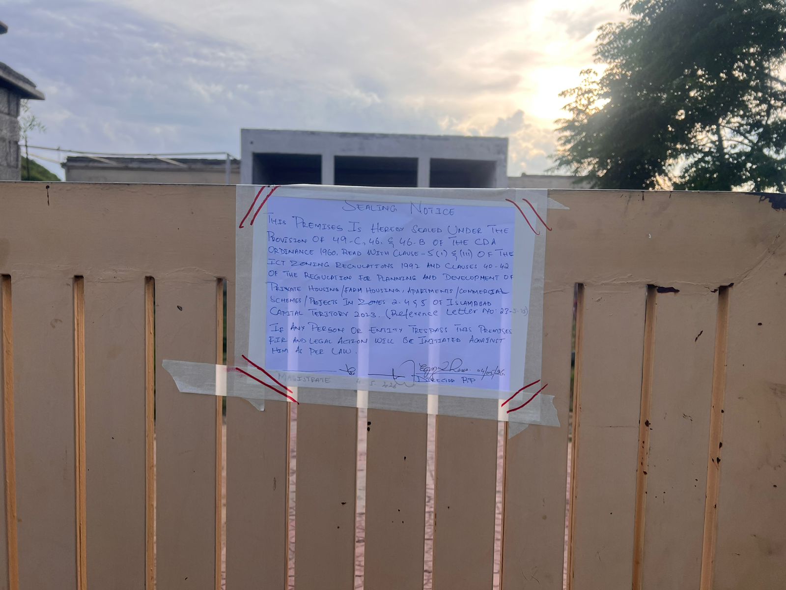 CDA Islamabad Takes Legal Action Against Illegal Housing Societies Shaheen Town and Islamabad Green Paradise in Zone IV