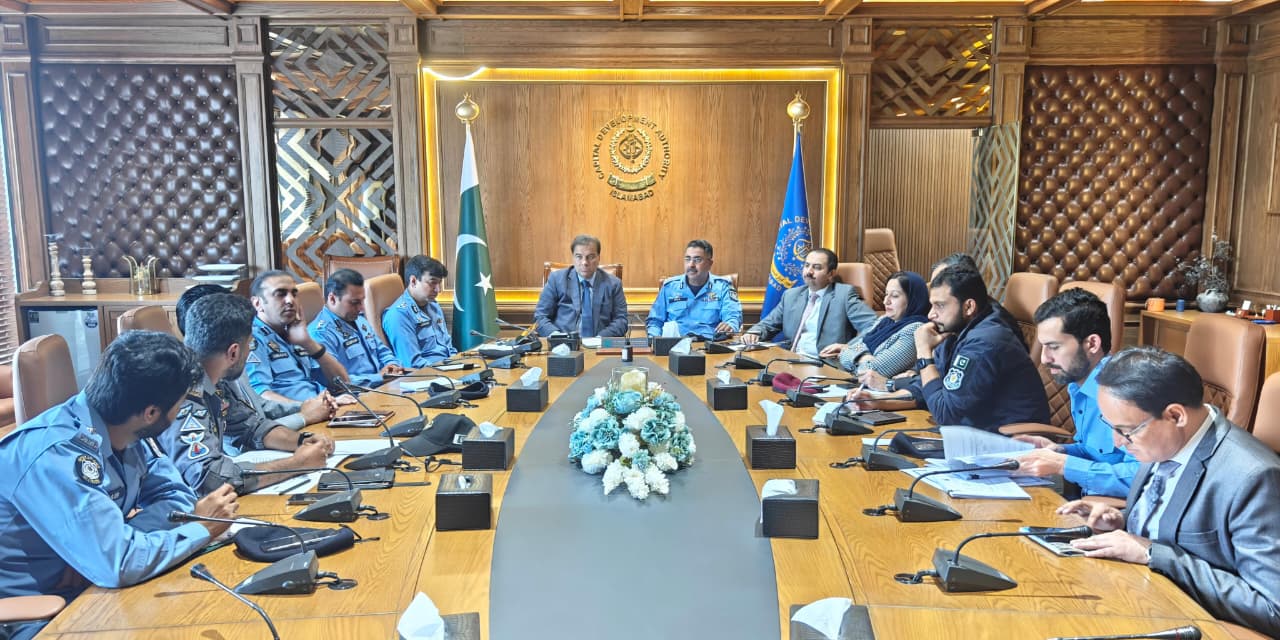 CDA Chairman Muhammad Ali Randhawa Chairs High-Level Meeting to Finalize Eid Security Plan in Islamabad