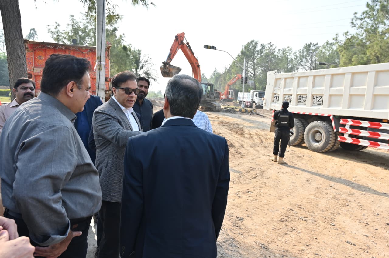 Chairman CDA Muhammad Ali Randhawa Inspects Ongoing Construction of Shaheen Chowk Underpass Project
