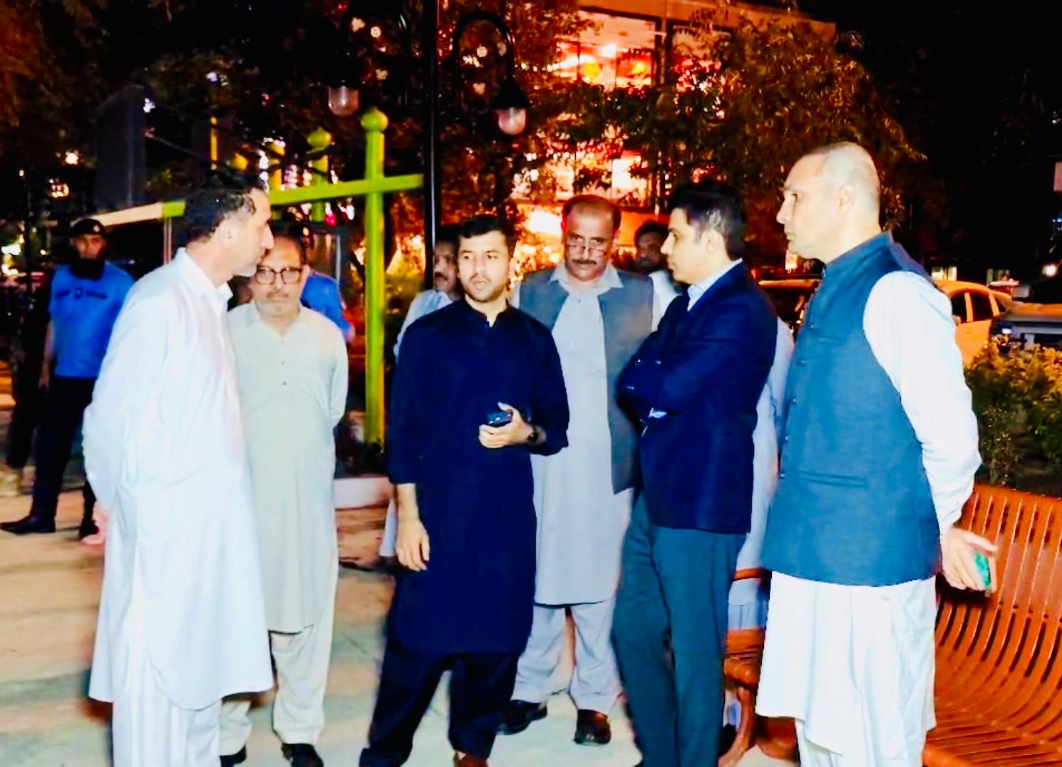 CHAIRMAN CDA REVIEWS UPLIFTING, BEAUTIFICATION AND DEVELOPMENT WORKS OF SUPER MARKET, KOHSAR MARKET AND DIPLOMATIC ENCLAVE IN ISLAMABAD