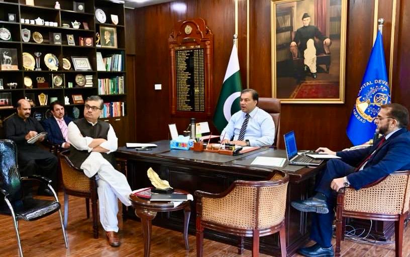 Anti-Encroachment meeting held at CDA HQ, chaired by Chairman CDA Muhammad Ali Randhawa.