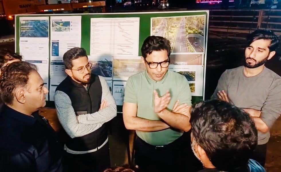 Chairman CDA Reviews Progress on Kashmir Chowk Underpass, Directs Timely Completion with Highest Quality Standards