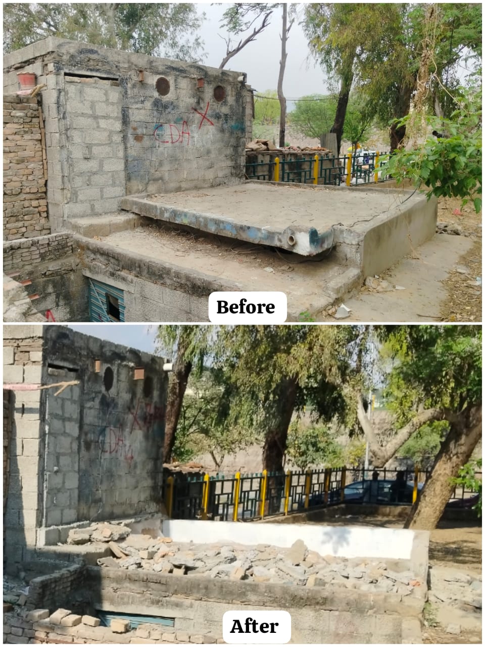 Major CDA Initiative: Operation Launched to Clear Encroachments from Park Adjacent to G-7 Khadda Market